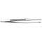 Straight tweezer with grooved jaws type no. 154.C